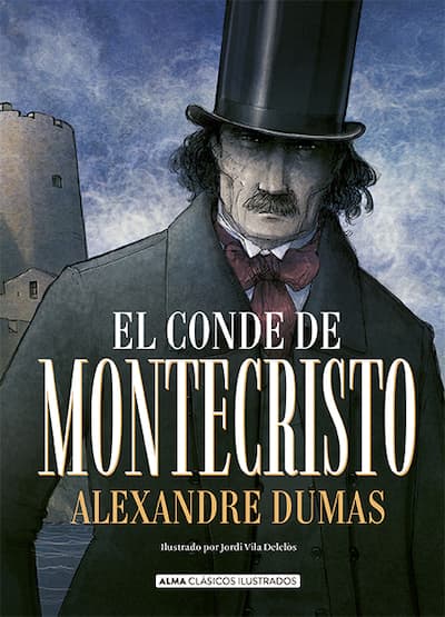 Portada de El Conde de Montecristo, de Alexandre Dumas, en su edición ilustrada de Editorial Alma.